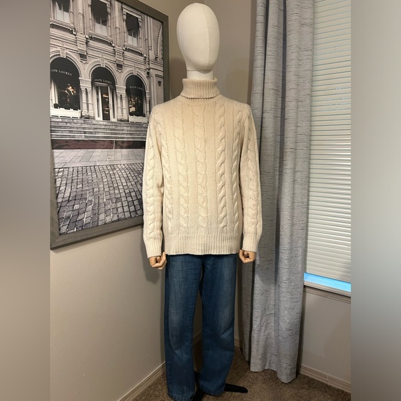 Ralph Lauren Polo Vintage Cable Knit Turtleneck - Picture 1 of 5